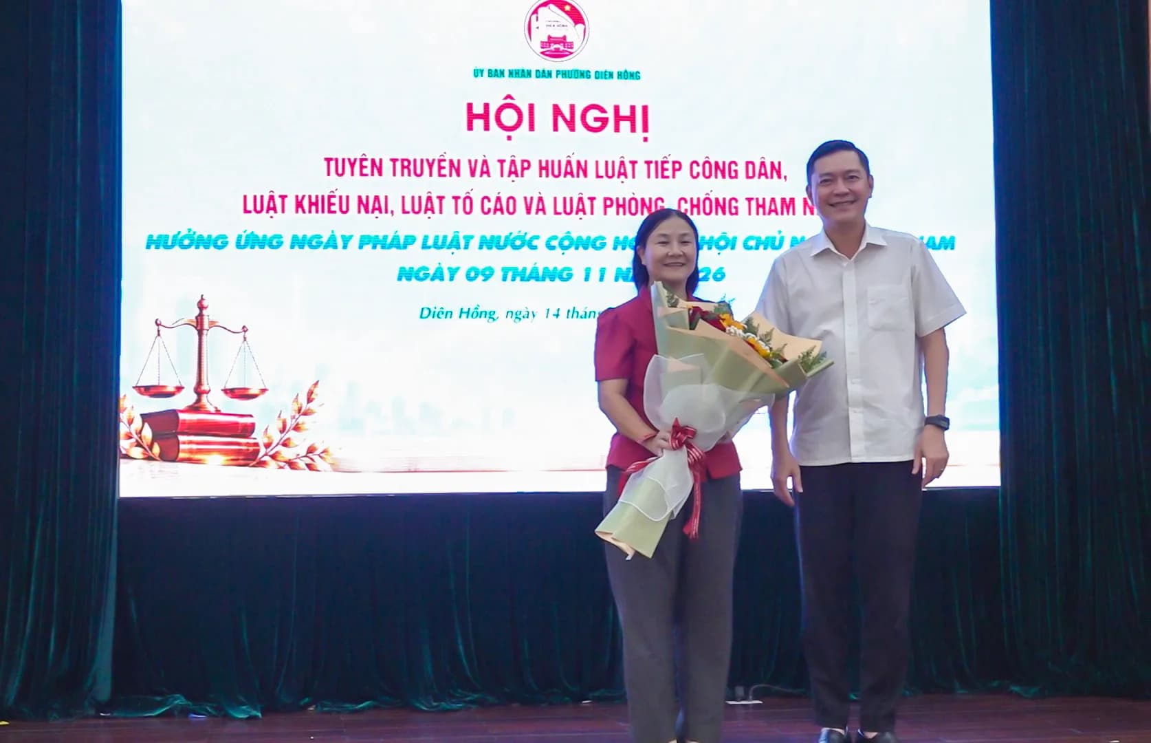 PHƯỜNG DIÊN HỒNG TẬP HUẤN PHÁP LUẬT VỀ TIẾP CÔNG DÂN VÀ PHÒNG, CHỐNG THAM NHŨNG