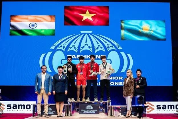 CỬ TẠ PHƯỜNG DIÊN HỒNG GIÀNH 2 HUY CHƯƠNG TẠI GIẢI TRẺ VÀ JUNIOR CHÂU Á 2026