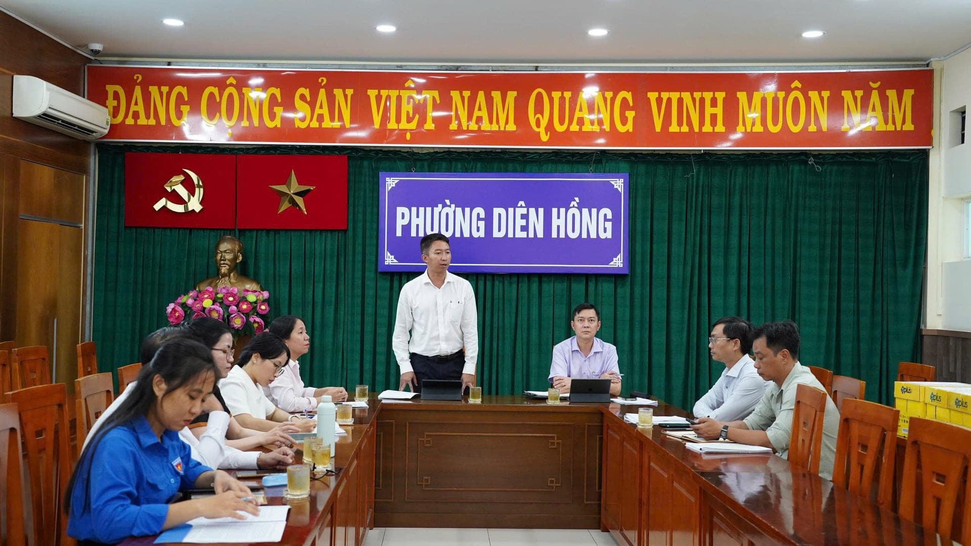 BAN VĂN HÓA - XÃ HỘI HĐND PHƯỜNG DIÊN HỒNG GIÁM SÁT CHUYÊN ĐỀ VỀ CHÍNH SÁCH HỖ TRỢ BẢO HIỂM Y TẾ CHO NGƯỜI CAO TUỔI