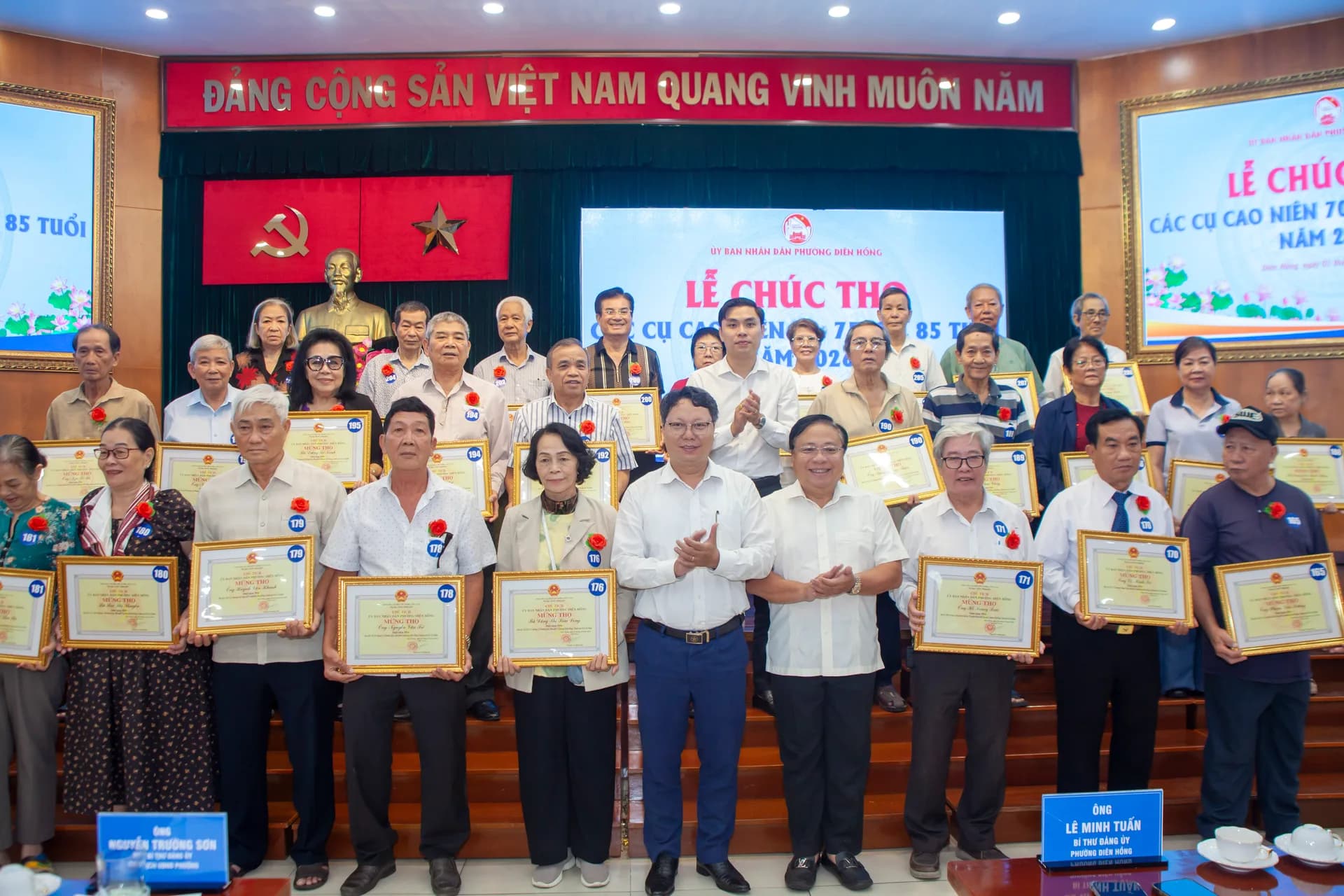 PHƯỜNG DIÊN HỒNG TỔ CHỨC LỄ CHÚC THỌ, MỪNG THỌ CÁC CỤ CAO NIÊN NĂM 2026