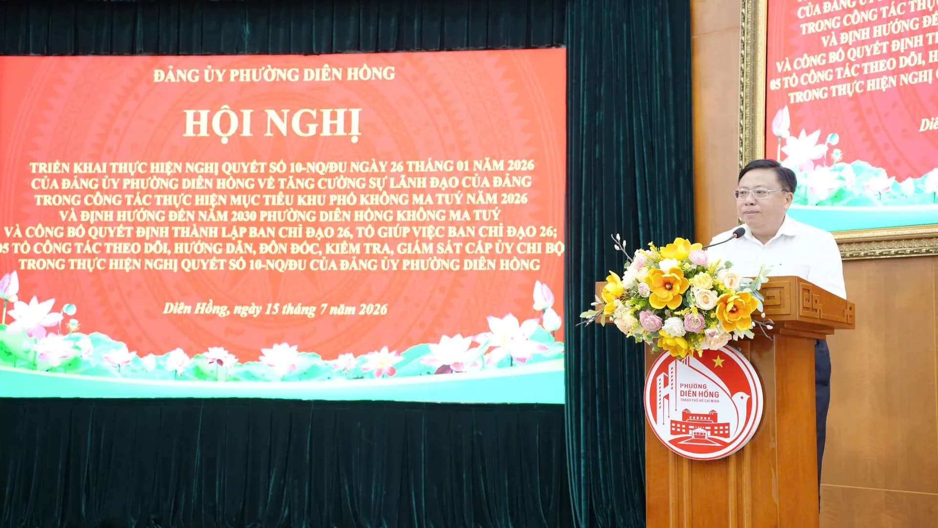 HÀNH ĐỘNG VÌ MỘT DIÊN HỒNG BÌNH YÊN, KHÔNG MA TÚY