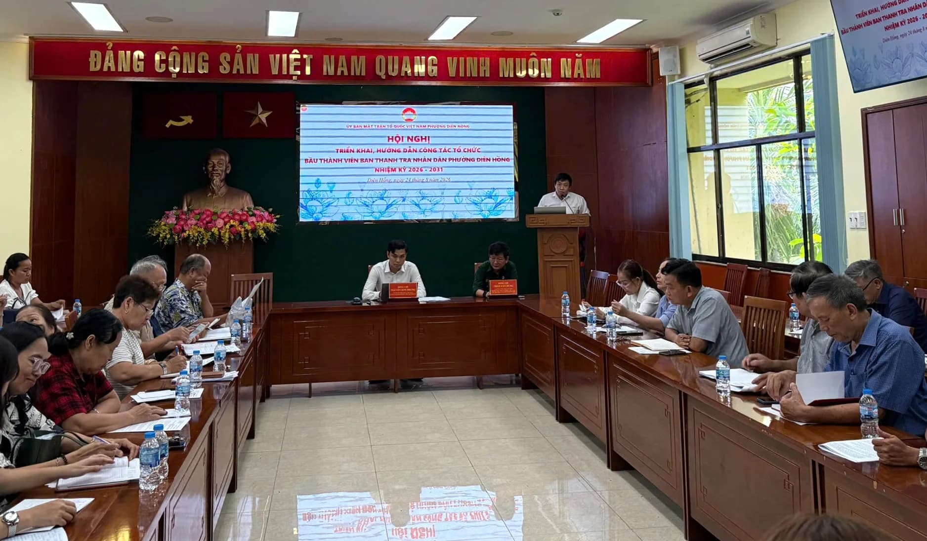 PHÁT HUY VAI TRÒ GIÁM SÁT CỦA NHÂN DÂN TẠI PHƯỜNG DIÊN HỒNG