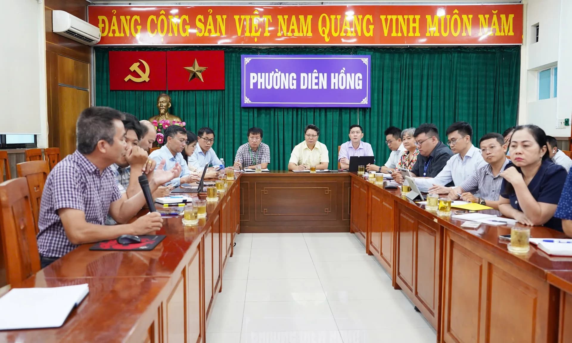 PHƯỜNG DIÊN HỒNG PHỐI HỢP PHÁT TRIỂN ỨNG DỤNG QUẢN LÝ KHÔNG GIAN CẤP XÃ
