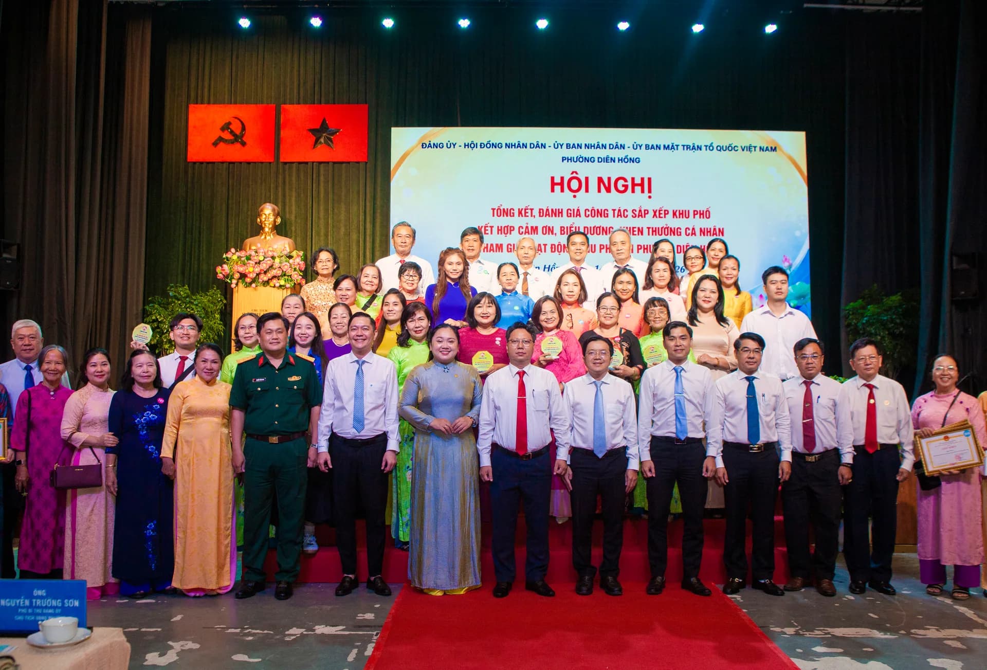 PHƯỜNG DIÊN HỒNG TỔNG KẾT CÔNG TÁC SẮP XẾP KHU PHỐ
