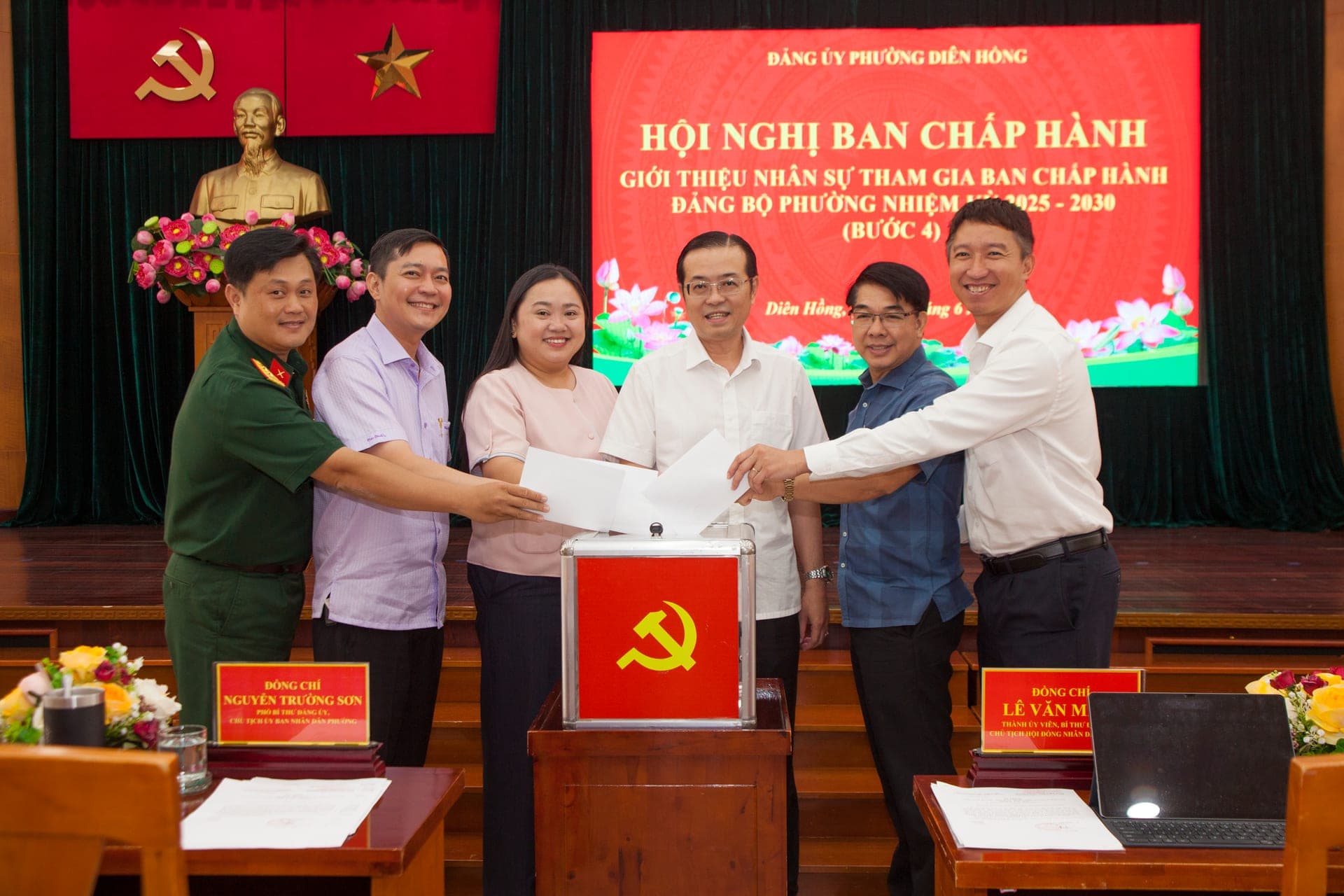ĐẢNG ỦY PHƯỜNG DIÊN HỒNG GIỚI THIỆU NHÂN SỰ THAM GIA BAN CHẤP HÀNH ĐẢNG BỘ PHƯỜNG NHIỆM KỲ 2025 – 2030