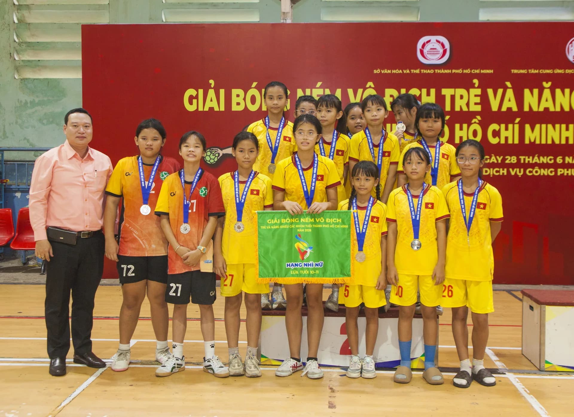 LỄ TRAO GIẢI MÔN BÓNG NÉM LỨA TUỔI 10-11 TẠI TP.HCM NĂM 2026