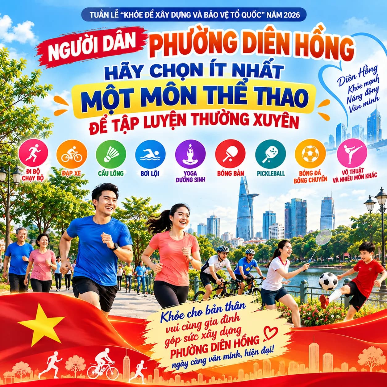 MỖI NGƯỜI DÂN MỘT MÔN THỂ THAO – BẠN ĐÃ CHỌN MÔN NÀO?